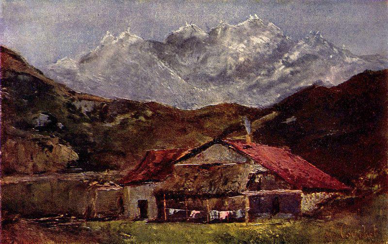 Gustave Courbet Die Berghutte France oil painting art